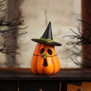 Bethany Lowe Pumpkin Witch Luminary Halloween Decor NEW TF4247